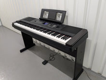 Load image into Gallery viewer, Yamaha DGX-650 rosewood portable grand piano keyboard and stand stock #24397
