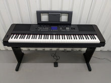 Load image into Gallery viewer, Yamaha DGX-650 rosewood portable grand piano keyboard and stand stock #24397