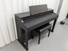 Load image into Gallery viewer, Roland HP-307 Digital Piano in dark rosewood wooden action keys Stock #24406
