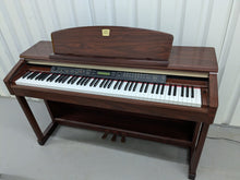 Load image into Gallery viewer, Yamaha Clavinova CLP-150 digital piano and stool in mahogany stock #24409