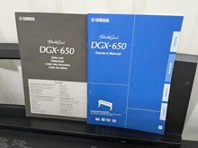 Load image into Gallery viewer, Yamaha DGX-650 in black 88 Weighted Keys Portable Grand 3 pedals stock #24407