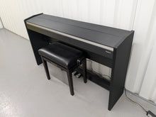 Load image into Gallery viewer, Roland F120R compact slim size Digital Piano and stool in black stock # 24410