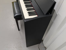 Load image into Gallery viewer, Roland F120R compact slim size Digital Piano and stool in black stock # 24410