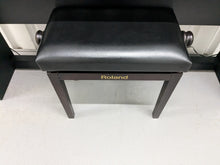 Load image into Gallery viewer, Roland F120R compact slim size Digital Piano and stool in black stock # 24410