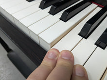 Load image into Gallery viewer, Yamaha Clavinova CLP-575 digital piano and stool in dark rosewood finish stock #24411