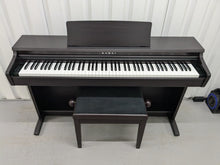 Load image into Gallery viewer, Kawai KDP120 digital piano and stool in dark rosewood finish stock number 24415