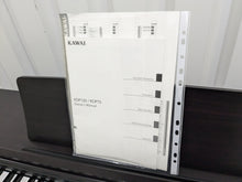 Load image into Gallery viewer, Kawai KDP120 digital piano and stool in dark rosewood finish stock number 24415