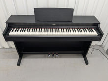 Load image into Gallery viewer, Yamaha Arius YDP-163 Digital Piano and stool in satin black, clavinova keyboard stock # 24421