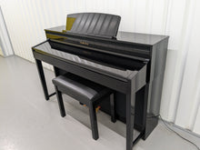 Load image into Gallery viewer, Yamaha Clavinova CLP-480PE digital piano + stool in glossy black stock #24433