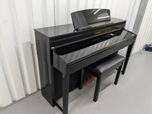 Load image into Gallery viewer, Yamaha Clavinova CLP-480PE digital piano + stool in glossy black stock #24433