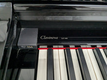 Load image into Gallery viewer, Yamaha Clavinova CLP-480PE digital piano + stool in glossy black stock #24433
