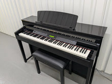 Load image into Gallery viewer, Yamaha Clavinova CLP-480PE digital piano + stool in glossy black stock #24433
