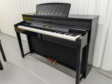 Load image into Gallery viewer, Yamaha Clavinova CLP-480PE digital piano + stool in glossy black stock #24433