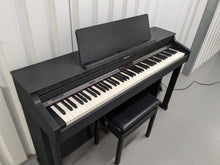 Load image into Gallery viewer, Roland HP305 SuperNatural Digital Piano and stool in satin black finish Stock nr 24437