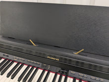 Load image into Gallery viewer, Roland HP305 SuperNatural Digital Piano and stool in satin black finish Stock nr 24437