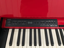 Load image into Gallery viewer, Roland F120R compact slim size Digital Piano in glossy red stock # 24422