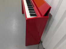 Load image into Gallery viewer, Roland F120R compact slim size Digital Piano in glossy red stock # 24422