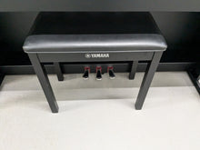 Load image into Gallery viewer, Yamaha Clavinova CLP-535 digital piano and stool in satin black stock # 24444