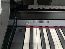 Load image into Gallery viewer, Roland HP506 Digital Piano glossy black wooden action keys + stool Stock nr 24443