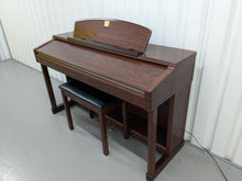 Load image into Gallery viewer, Yamaha Clavinova CLP-150 digital piano and stool in mahogany stock #24447