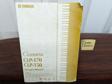 Load image into Gallery viewer, Yamaha Clavinova CLP-150 digital piano and stool in mahogany stock #24447
