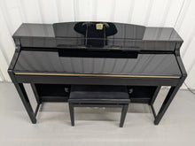 Load image into Gallery viewer, YAMAHA CLAVINOVA CLP-370PE DIGITAL PIANO + STOOL IN GLOSSY BLACK stock nr 24442