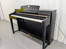 Load image into Gallery viewer, YAMAHA CLAVINOVA CLP-370PE DIGITAL PIANO + STOOL IN GLOSSY BLACK stock nr 24442