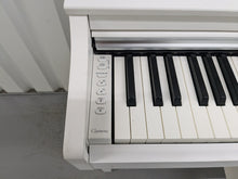 Load image into Gallery viewer, Yamaha Clavinova CLP-625 digital piano and stool in satin white stock #24461