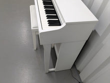 Load image into Gallery viewer, Yamaha Clavinova CLP-625 digital piano and stool in satin white stock #24461