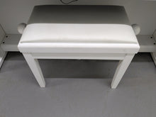 Load image into Gallery viewer, Yamaha Clavinova CLP-625 digital piano and stool in satin white stock #24461