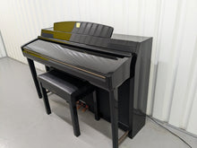Load image into Gallery viewer, Yamaha Clavinova CLP-280 in Polished glossy black + matching stool stock # 24458