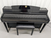Load image into Gallery viewer, Yamaha Clavinova CLP-280 in Polished glossy black + matching stool stock # 24458
