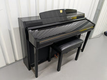 Load image into Gallery viewer, Yamaha Clavinova CLP-280 in Polished glossy black + matching stool stock # 24458