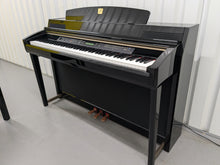 Load image into Gallery viewer, Yamaha Clavinova CLP-280 in Polished glossy black + matching stool stock # 24458