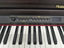 Load image into Gallery viewer, Roland HP-2e digital piano and stool in dark rosewood finish stock number 24464