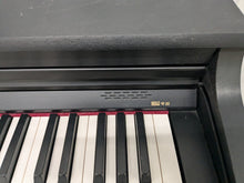 Load image into Gallery viewer, Roland HP203 digital piano and stool in satin black finish stock number 24478
