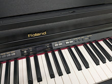 Load image into Gallery viewer, Roland HP203 digital piano and stool in satin black finish stock number 24478