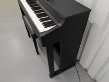 Load image into Gallery viewer, Roland HP203 digital piano and stool in satin black finish stock number 24478