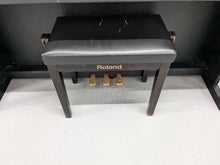Load image into Gallery viewer, Roland HP203 digital piano and stool in satin black finish stock number 24478