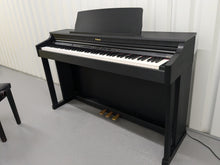 Load image into Gallery viewer, Roland HP203 digital piano and stool in satin black finish stock number 24478
