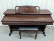 Load image into Gallery viewer, Yamaha Clavinova CLP-860 Digital Piano and stool in mahogany stock #24477