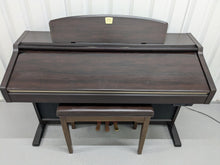 Load image into Gallery viewer, Yamaha Clavinova CVP-205 in rosewood with big speakers in base stock nr 24471