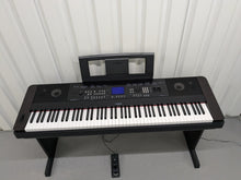 Load image into Gallery viewer, Yamaha DGX-650 rosewood portable grand piano keyboard and stand stock #24491