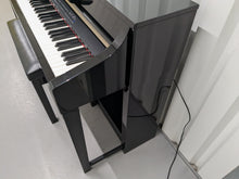 Load image into Gallery viewer, YAMAHA CLAVINOVA CLP-370PE DIGITAL PIANO + STOOL IN GLOSSY BLACK stock nr 24488
