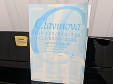 Load image into Gallery viewer, YAMAHA CLAVINOVA CLP-370PE DIGITAL PIANO + STOOL IN GLOSSY BLACK stock nr 24488