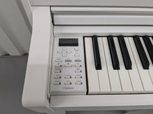 Load image into Gallery viewer, Yamaha Clavinova CLP-545 digital piano in satin white with stool. stock nr 24494