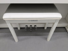 Load image into Gallery viewer, Yamaha Clavinova CLP-545 digital piano in satin white with stool. stock nr 24494