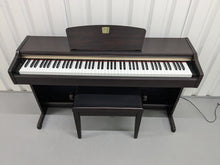 Load image into Gallery viewer, Yamaha Clavinova CLP-115 Digital Piano and stool in rosewood stock number 24497
