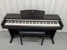 Load image into Gallery viewer, Yamaha Arius YDP-141 digital piano and stool in rosewood stock # 24498