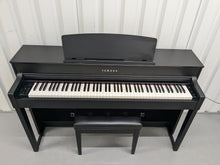 Load image into Gallery viewer, Yamaha Clavinova CLP-575 in satin black finish+ stool stock # 24502